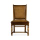 Distressed Medium Walnut Country Side Chair