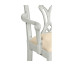 Casual Chippendale Grey Mahogany Arm Chair