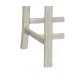 Casual Chippendale Grey Mahogany Arm Chair