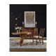 Windsor Chippendale Grey Linen Arm Chair