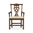 Buckingham Chippendale Antique Mahogany Arm Chair
