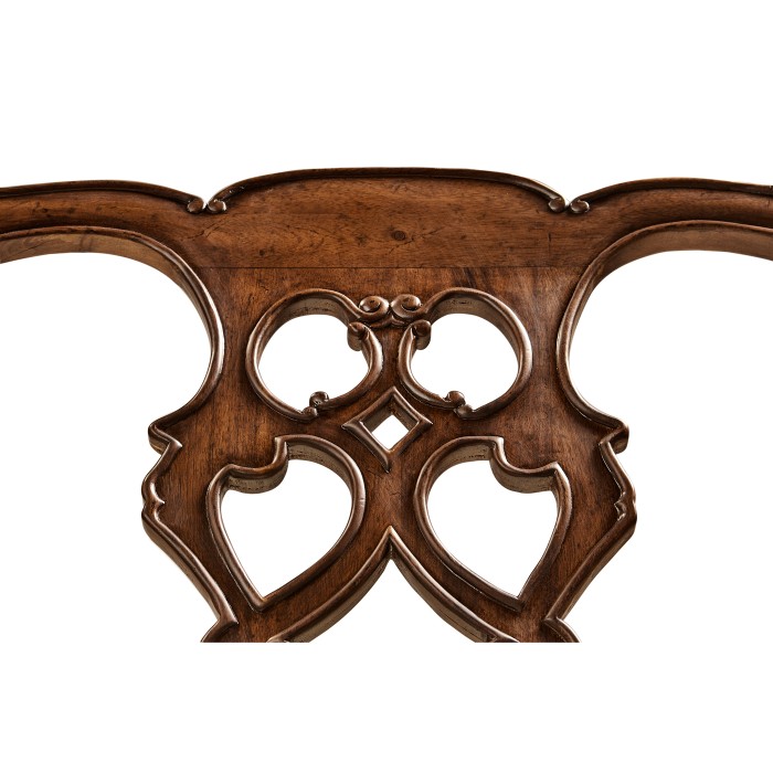 Buckingham Chippendale Antique Mahogany Arm Chair