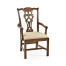 Buckingham Chippendale Antique Mahogany Arm Chair
