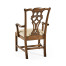 Buckingham Chippendale Antique Mahogany Arm Chair
