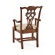 Buckingham Chippendale Antique Mahogany Arm Chair