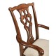 Buckingham Chippendale Antique Mahogany Arm Chair