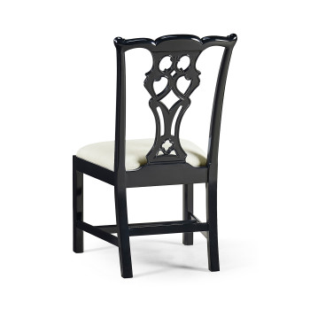 Spark Chippendale Black Side Chair