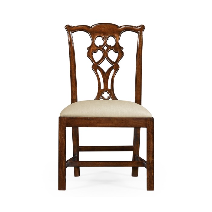 Buckingham Chippendale Antique Mahogany Side Chair