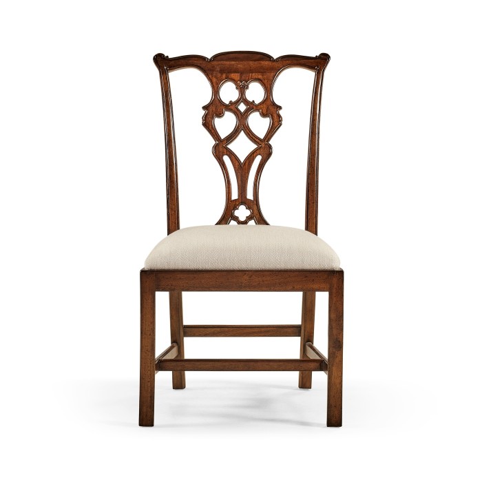 Buckingham Chippendale Antique Mahogany Side Chair