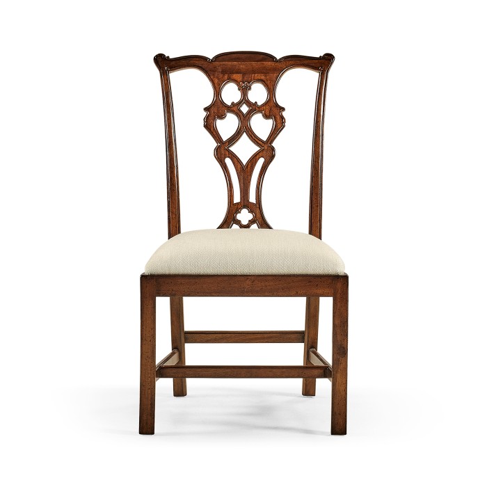 Buckingham Chippendale Antique Mahogany Side Chair