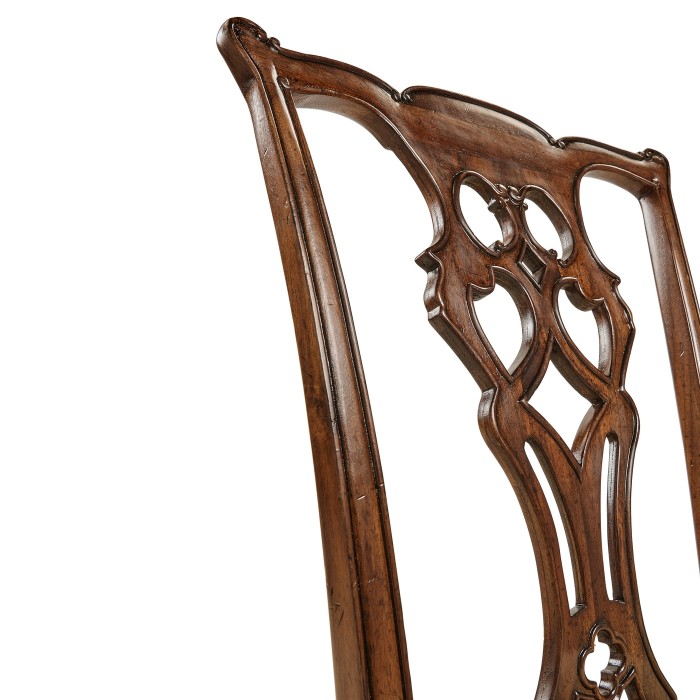 Buckingham Chippendale Antique Mahogany Side Chair