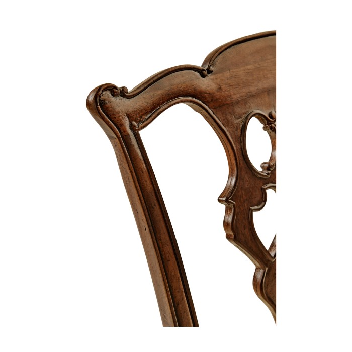 Buckingham Chippendale Antique Mahogany Side Chair