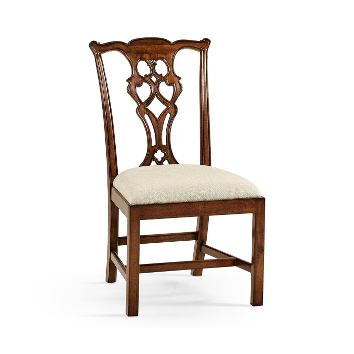 Buckingham Chippendale Antique Mahogany Side Chair
