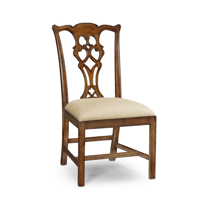 Windsor Chippendale Walnut Side Chair