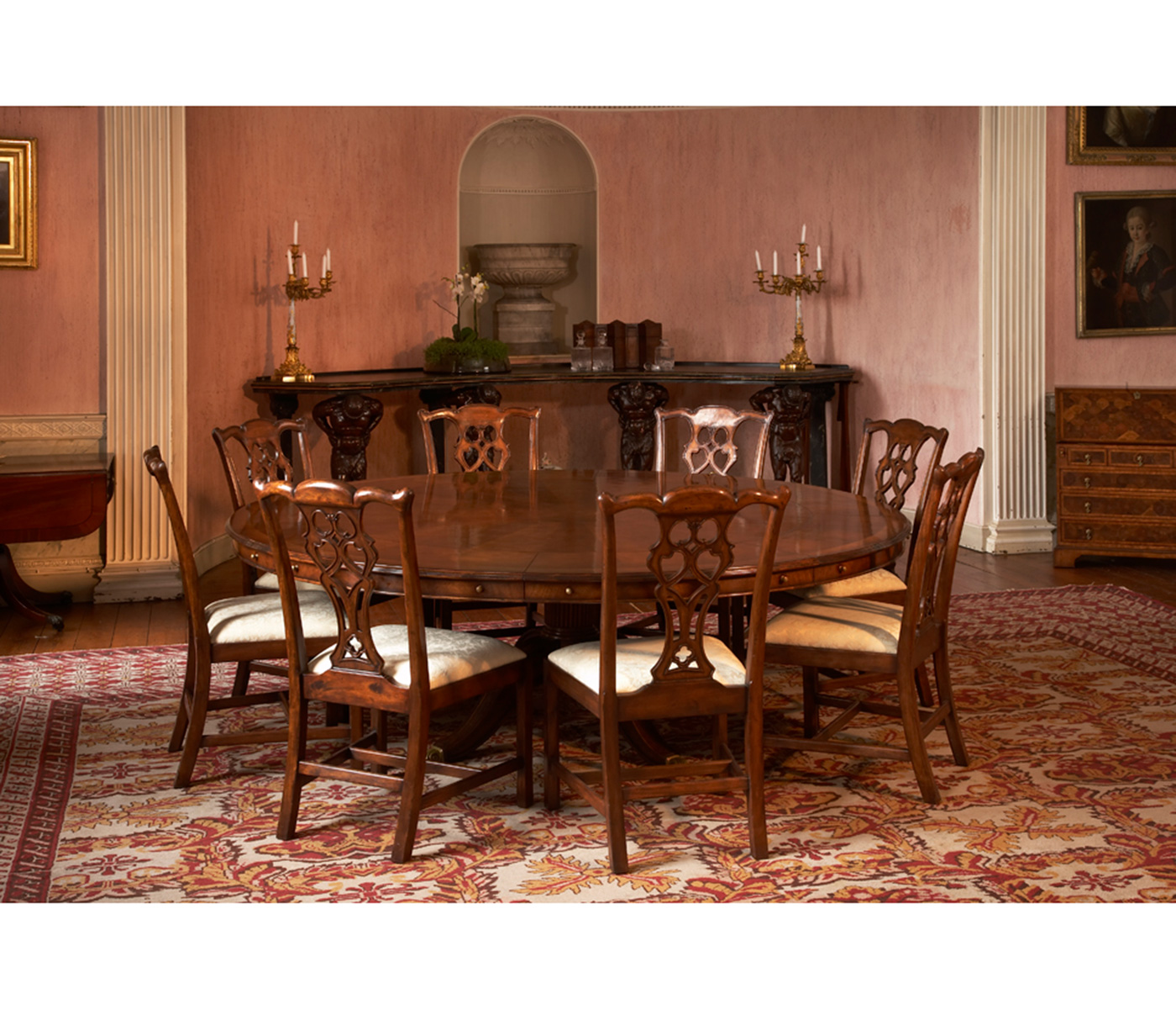 Windsor Chippendale Walnut Side Chair