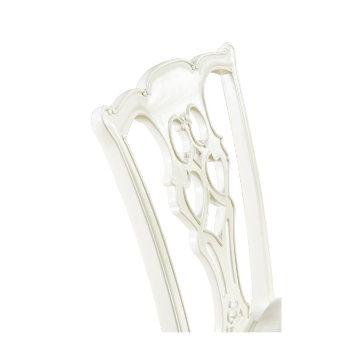 Spark Chippendale White Side Chair