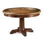 Mahogany Round Poker Table