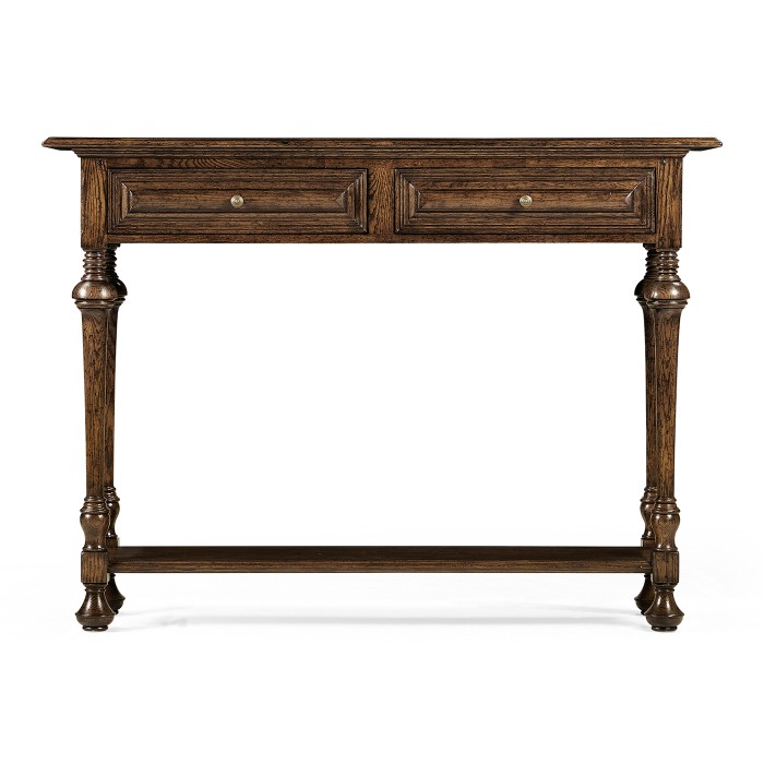 Small Elizabethan Style Dark Oak Console