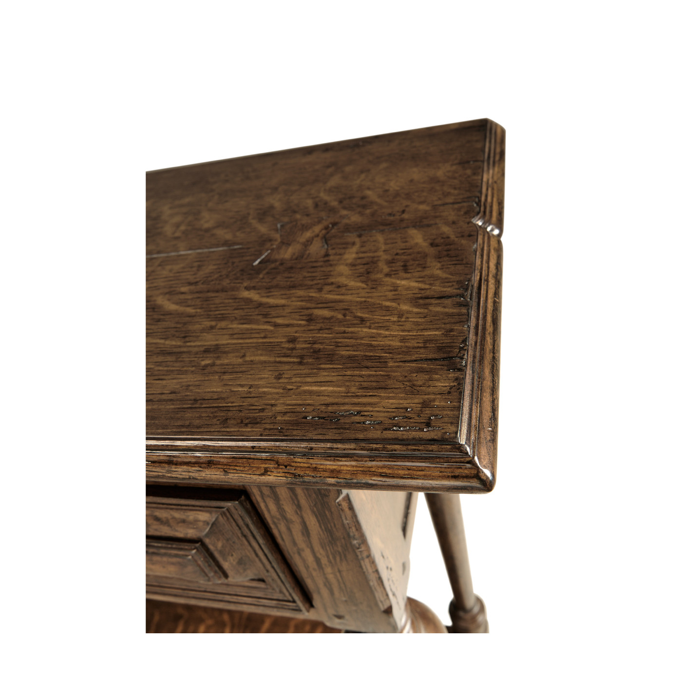 Small Elizabethan Style Dark Oak Console