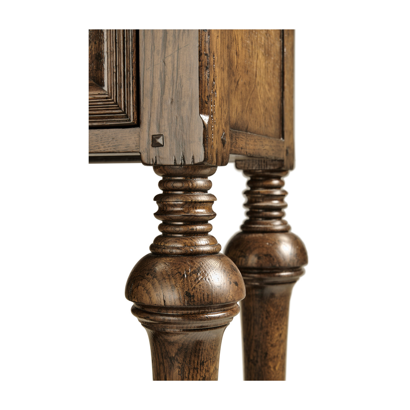 Small Elizabethan Style Dark Oak Console