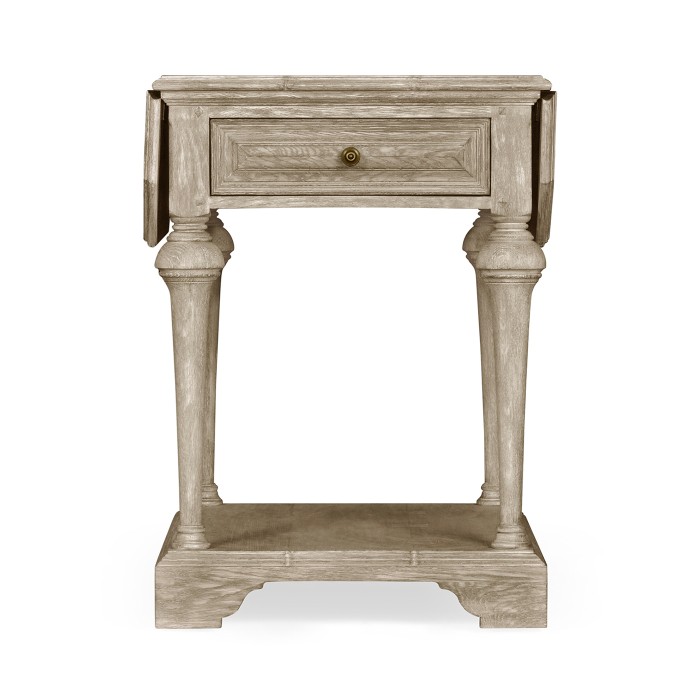 Elizabethan Style Grey Oak Pembroke Table