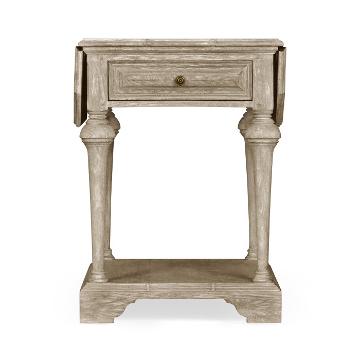 Elizabethan Style Grey Oak Pembroke Table