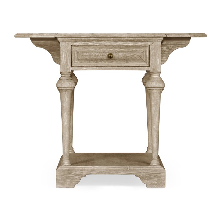 Elizabethan Style Grey Oak Pembroke Table