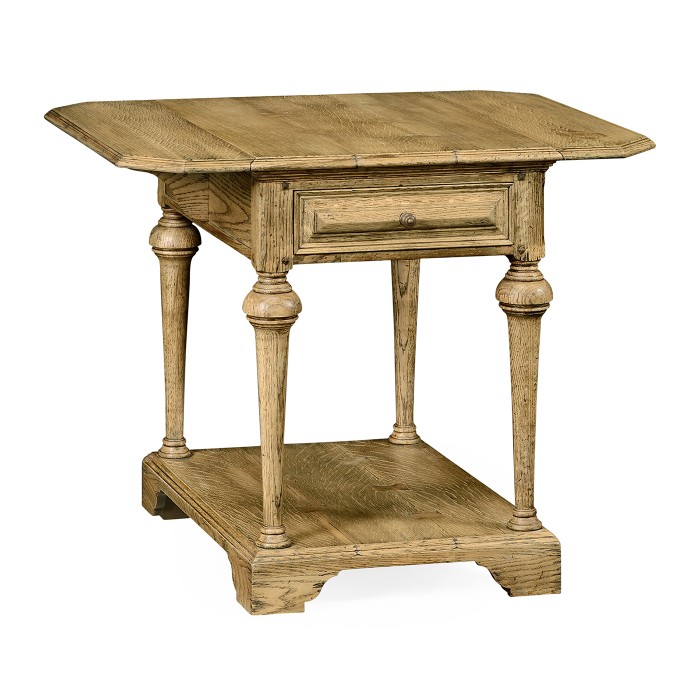 Elizabethan Style Natural Oak Pembroke Table