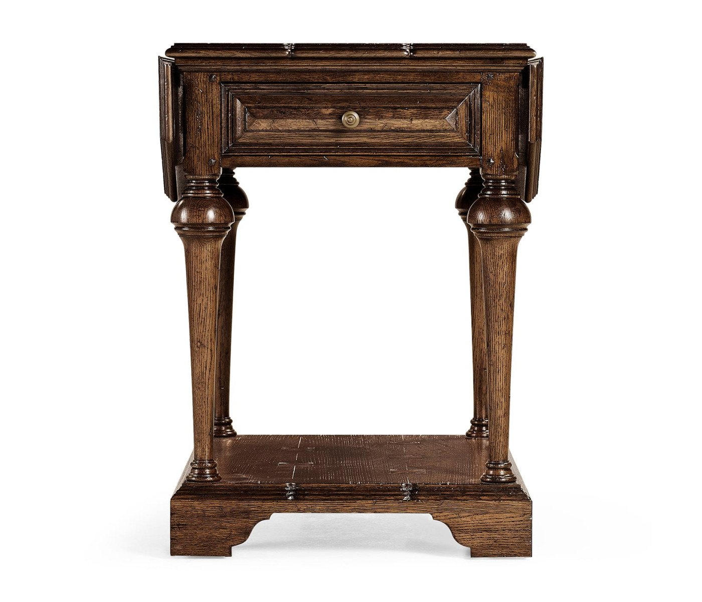 Elizabethan Style Dark Oak Pembroke Table