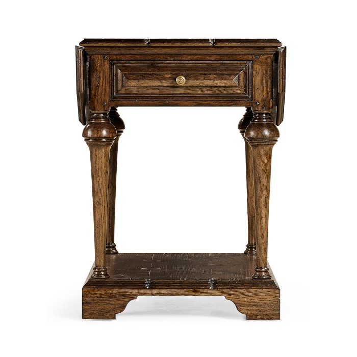 Elizabethan Style Dark Oak Pembroke Table
