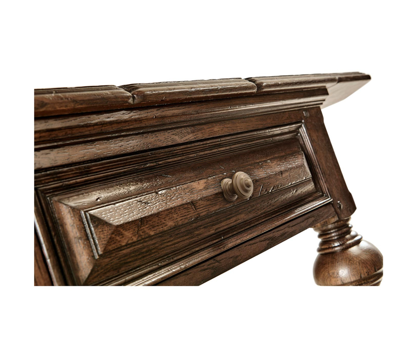 Elizabethan Style Dark Oak Pembroke Table
