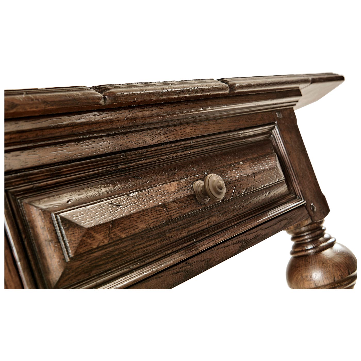 Elizabethan Style Dark Oak Pembroke Table