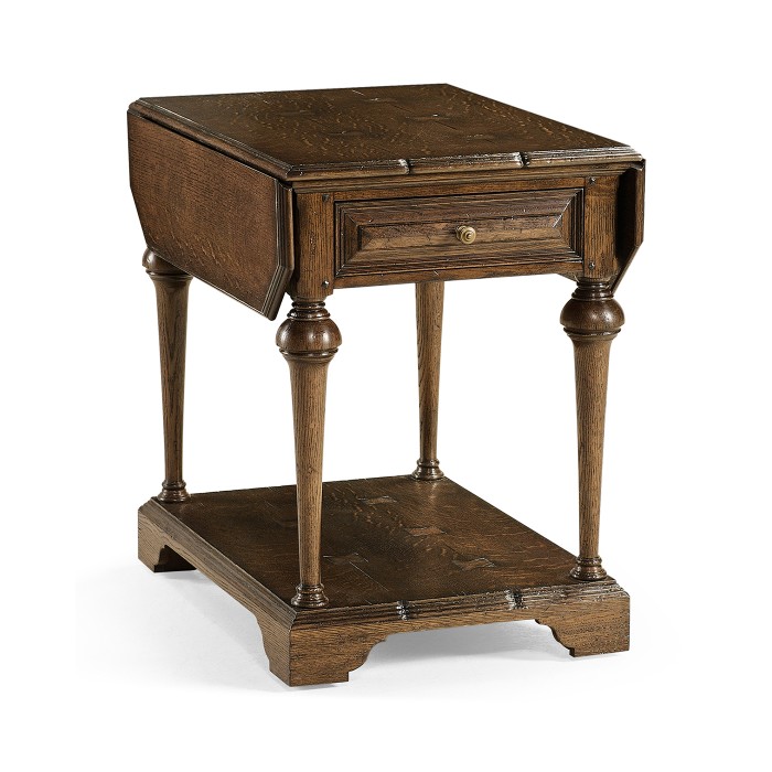 Elizabethan Style Dark Oak Pembroke Table