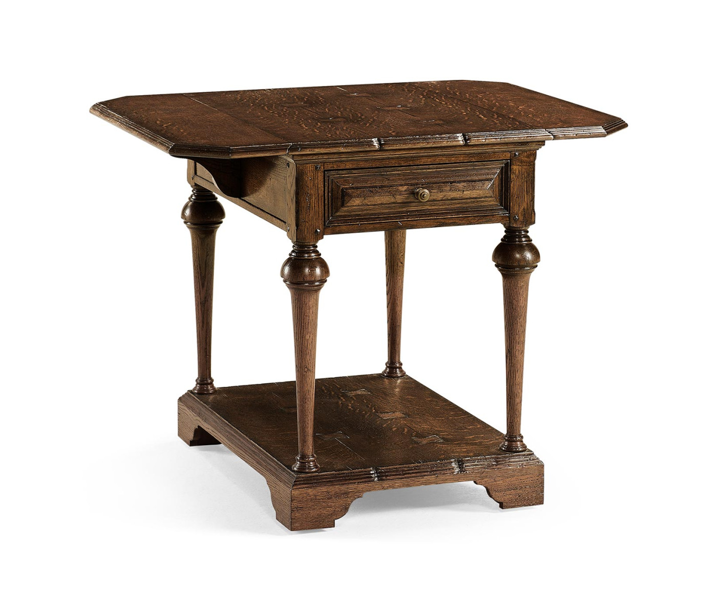Elizabethan Style Dark Oak Pembroke Table
