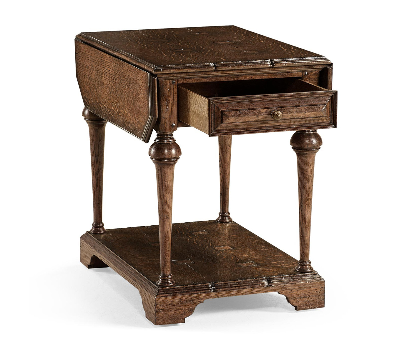 Elizabethan Style Dark Oak Pembroke Table