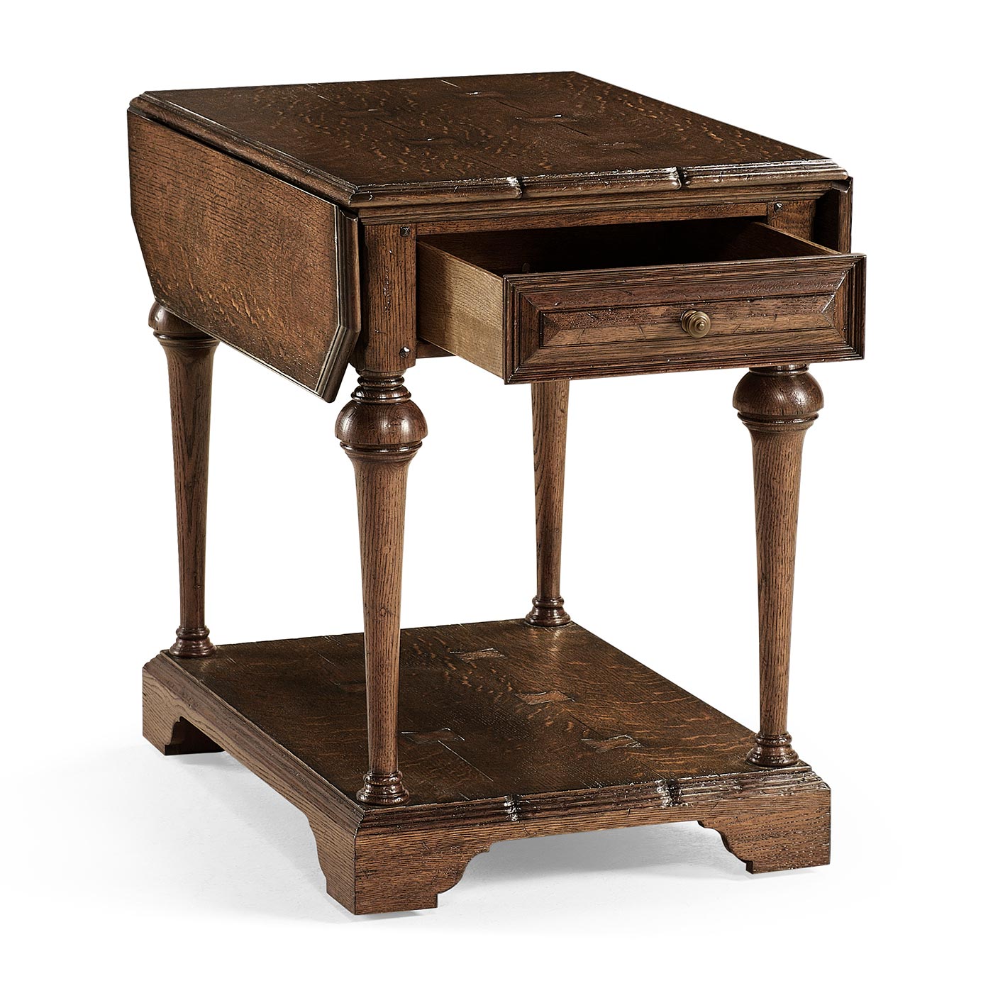 Elizabethan Style Dark Oak Pembroke Table