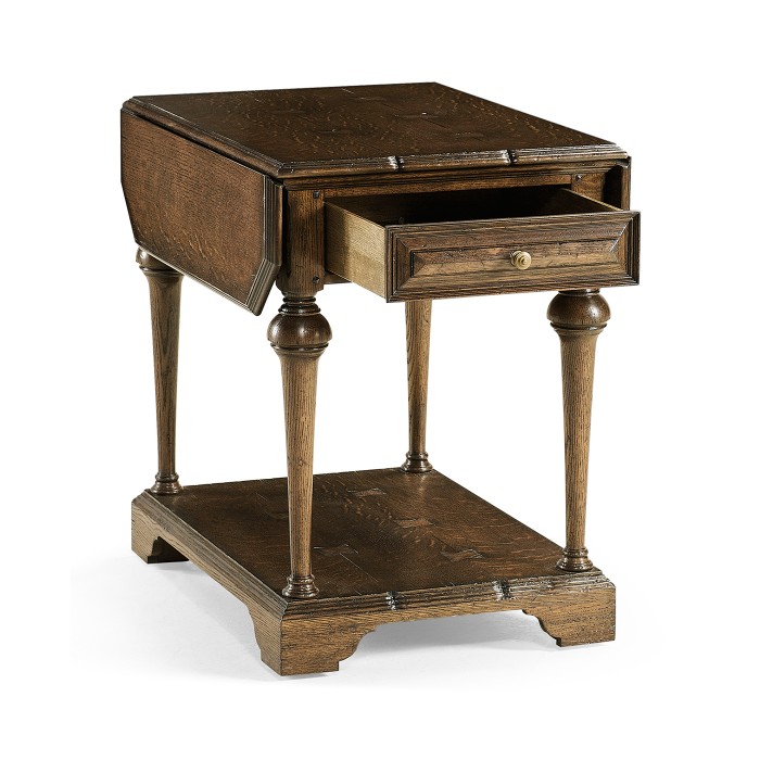 Elizabethan Style Dark Oak Pembroke Table