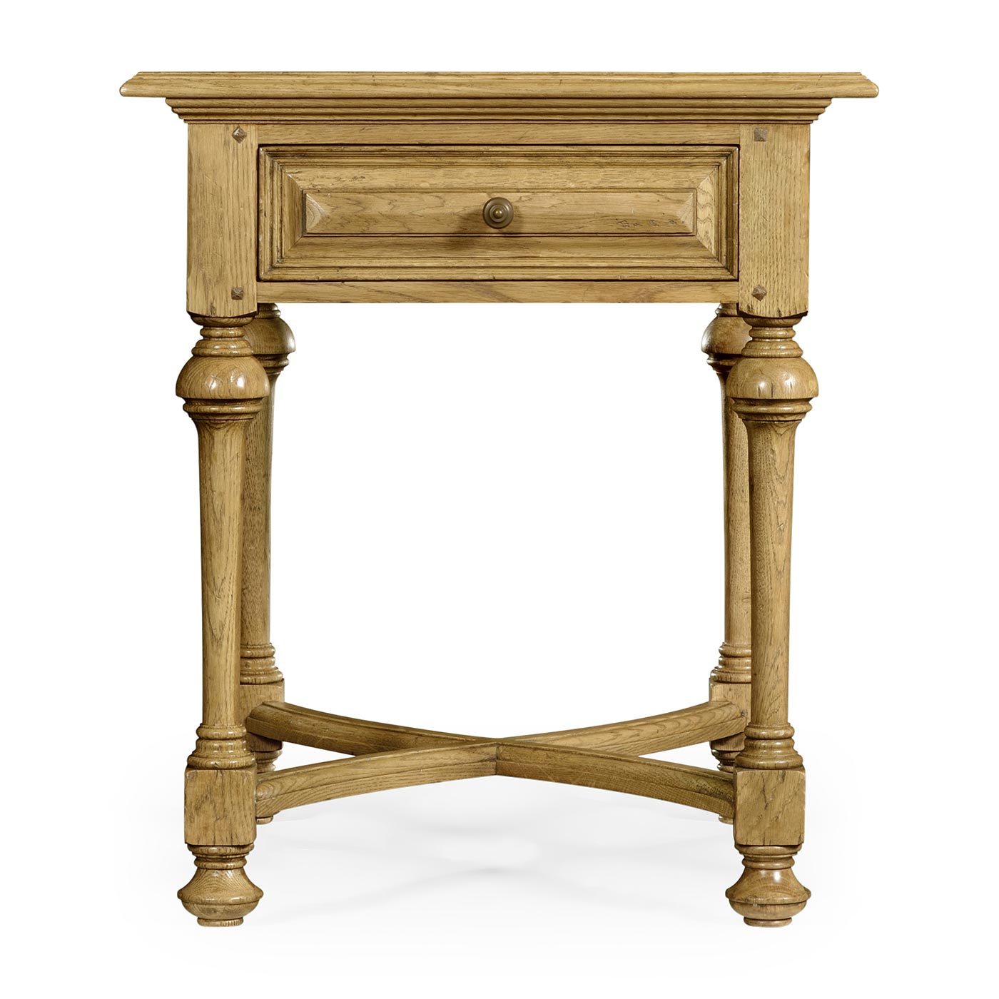 Elizabethan Style Natural Oak Square Side Table