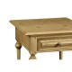 Elizabethan Style Natural Oak Square Side Table