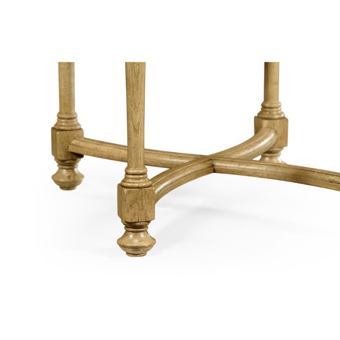 Elizabethan Style Natural Oak Square Side Table