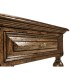 Elizabethan Style Dark Oak Square Side Table