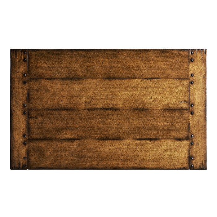Figured Walnut Refectory Style Coffee Table