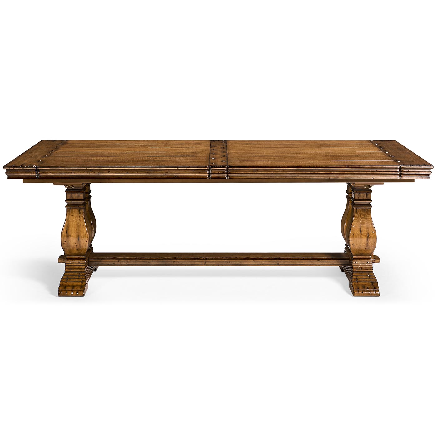 Figured Walnut Large Extending Refectory Table 91