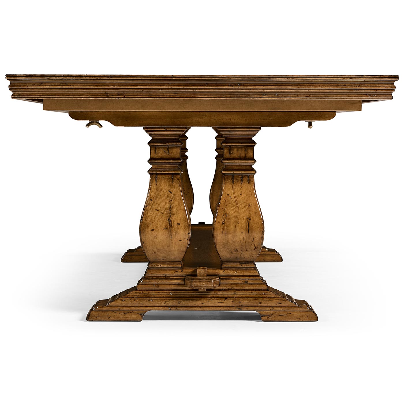 Figured Walnut Large Extending Refectory Table 91