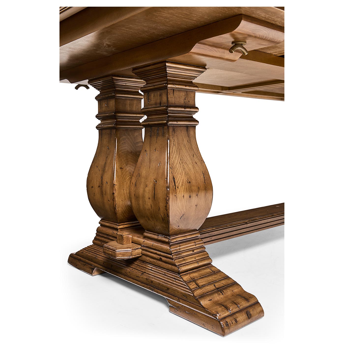 Figured Walnut Large Extending Refectory Table 91