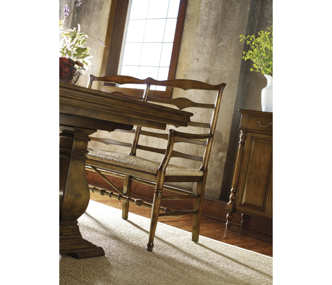 Figured Walnut Large Extending Refectory Table