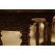 Elizabethan Style Dark Oak Extending Dining Table 91
