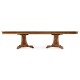 Curved Pedestal Extending Dining Table 92