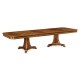 Curved Pedestal Extending Dining Table 92