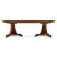 Curved Pedestal Extending Dining Table 92
